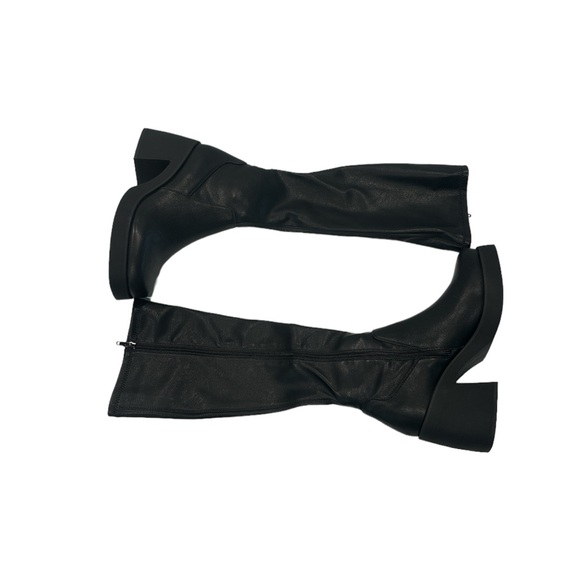 Steve Madden Baily Knee High Platform Boot (Women) (Narrow Calf)‎ Black Size 10 - Picture 2 of 8